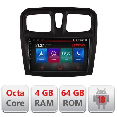 Navigatie Dacia Sandero 2012-2020 var B Android radio gps internet Octa Core 4+64 LTE kit-sandero-variantb+EDT