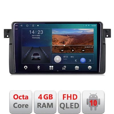 Navigatie BMW Seria 3 E46 B-052 Android Ecran QLED octa core 4+64 carplay android auto KIT-052+EDT-E309V3