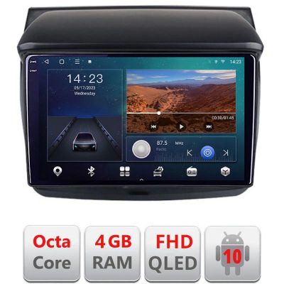 Navigatie Mitsubishi L200 2006-2014 B-094 Android Ecran QLED octa core 4+64 carplay android auto KIT-094+EDT-E309V3