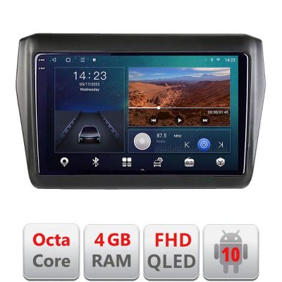 Navigatie Suzuki Swift 2017- B-2179 Android Ecran QLED octa core 4+64 carplay android auto KIT-2179+EDT-E309V3