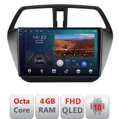 Navigatie Suzuki S-Cross Quad Core B-337 Android Ecran QLED octa core 4+64 carplay android auto KIT-337+EDT-E309V3