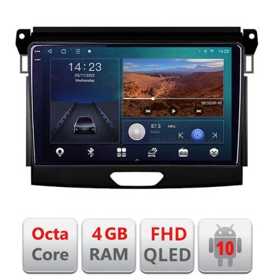 Navigatie Ford Ranger B-574 Android Ecran QLED octa core 4+64 carplay android auto KIT-574+EDT-E309V3