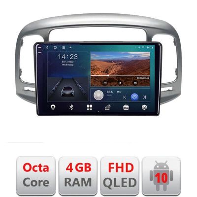 Navigatie HHyundai Accent 2006-2012 B-ACCENT Android Ecran QLED octa core 4+64 carplay android auto KIT-accent+EDT-E309V3