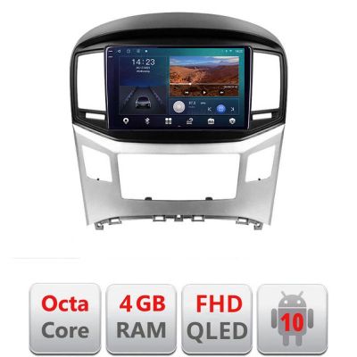 Navigatie HHyundai H1 Starex 2016- B-H1 Android Ecran QLED octa core 4+64 carplay android auto KIT-h1+EDT-E309V3