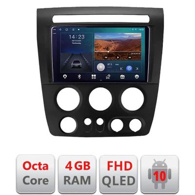 Navigatie Hummer H3 Android Ecran QLED octa core 4+64 carplay android auto KIT-H3+EDT-E309V3