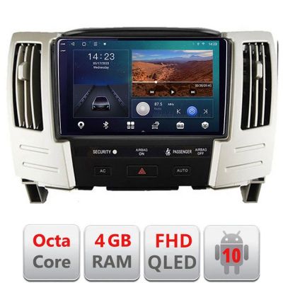 Navigatie Lexus RX300 2003-2008 Android Ecran QLED octa core 4+64 carplay android auto KIT-RX300+EDT-E309V3