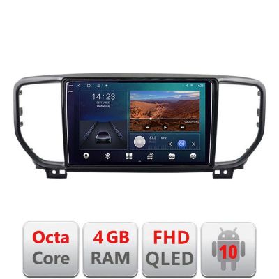 Navigatie Kia Sportage facelift 2019 - B-sportage-19 Android Ecran QLED octa core 4+64 carplay android auto KIT-sportage-19+EDT-E309V3