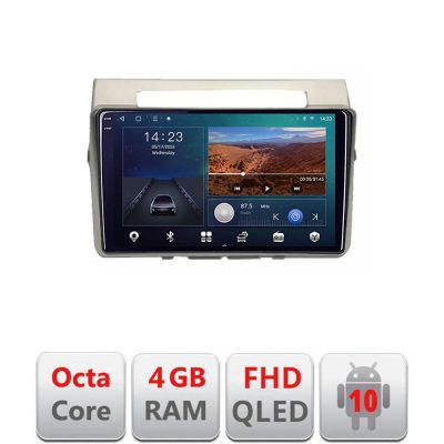 Navigatie Toyota Verso intre anii 2004-2009 Android Ecran QLED octa core 4+64 carplay android auto KIT-VERSO-2004+EDT-E309V3