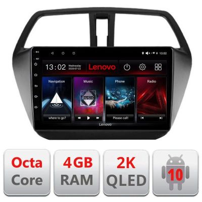 Navigatie Suzuki S-Cross L-337, Octacore, 4Gb RAM, 64Gb Hdd, 4G, QLED 2K, DSP, Carplay, Bluetooth