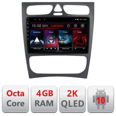 Navigatie Mercedes C W203 2000-2004 L-clk, Octacore, 4Gb RAM, 64Gb Hdd, 4G, QLED 2K, DSP, Carplay, Bluetooth