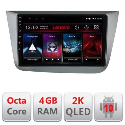 Navigatie Seat Leon 2005-2012 L-leon05, Octacore, 4Gb RAM, 64Gb Hdd, 4G, QLED 2K, DSP, Carplay, Bluetooth