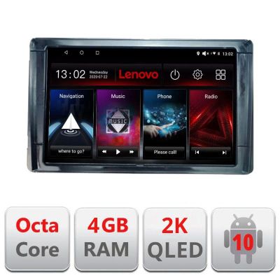 Navigatie Toyota 2DIN L-TY2DIN, Octacore, 4Gb RAM, 64Gb Hdd, 4G, QLED 2K, DSP, Carplay, Bluetooth