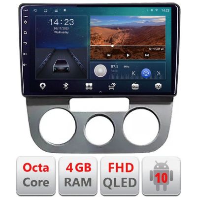 Navigatie VW Golf 5 2004-2010 clima manuala Android radio gps internet quad core 4+64 carplay android auto KIT-golf5-manual+EDT-E309v3