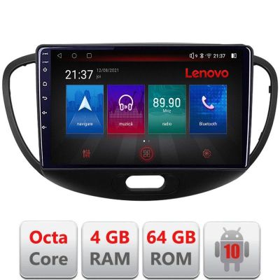 Navigatie HHyundai I10 2007-2013 Android radio gps internet Octa Core 4+64 LTE KIT-i10-2007+EDT-E509-PRO