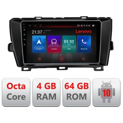 Navigatie Toyota Prius 2009-2014 E-TY39 Octa Core cu Android Radio Bluetooth Internet GPS WIFI DSP 4+64GB 4G