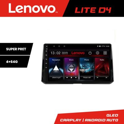 Navigatie Toyota Corolla 2019- Lenovo Kit-388-levin 4+64 GB Android Waze USB Navigatie Internet Youtube Radio