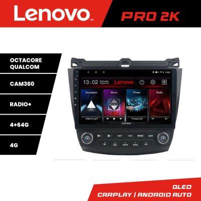 Navigatie Honda Accord 2004-2008 Lenovo Kit-ACCORD cu Android Radio Bluetooth Internet 8 core QLED 2K 4+64 360