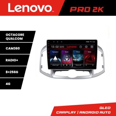 Sistem Multimedia MP5 Chevrolet Captiva 2012-2018 Manual Lenovo Kit-109 8 core QLED 2K 8+256 360 Android Waze USB Navigatie Internet Youtube Radio