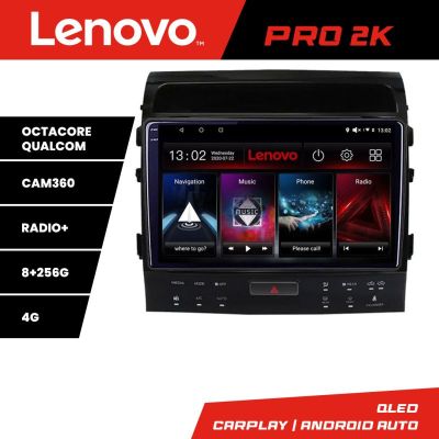 Navigatie Toyota Landcruiser 200 V8 2007-2015 cu navi si 360 Android radio gps internet 8 core QLED 2K 8+256 360 Lenovo