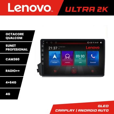 Navigatie Ssangyong Kyron Actyon Lenovo Kit-158 8 core QLED Qualcomm 4+64 360 Android Waze USB Navigatie Internet Youtube Radio