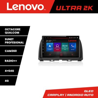 Navigatie Mazda CX-5 2012-2016 Lenovo Kit-212 Quad Core cu Android Internet Bluetooth Radio GPS WIFI 8 core QLED Qualcomm 4+64 360GB