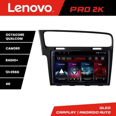 Navigatie VW Golf 7 Lenovo Kit-491 8 core QLED 2K 12+256 360 Android Waze USB Navigatie Internet Youtube Radio