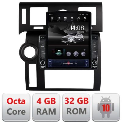 Navigatie Hummer H2 2002-2008 Octa Core ecran tip TESLA 9.7" cu Android Radio Bluetooth Internet GPS WIFI 4+32GB DSP 4G