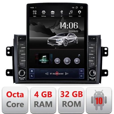 Navigatie Suzuki SX4 2006-2013 KIT-124 ecran tip TESLA 9.7" 8 core 4+32 4G DSP Android Radio Bluetooth Internet GPS WIFI