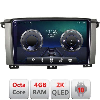 Navigatie Toyota Land Cruiser L100 2002-2006 Android ecran Qled 2K Octa core 4+32 KIT-L105+EDT-E410-2K