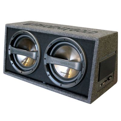 Subwoofer activ cu incinta Phoenix Gold Z212ABV2, 160 watts rms, 4 ohm