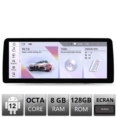 Navigatie dedicata Edotec BMW Seria 6 F06 masini cu NBT Android ecran 12.3" 8+128 4G BT