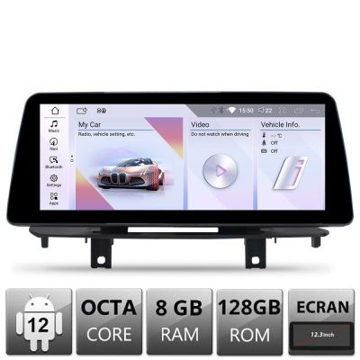 Navigatie BMW X5 X6 F15 F16 2016-2019 cu ecran EVO Android ecran 12.3" 8+128 4G BT