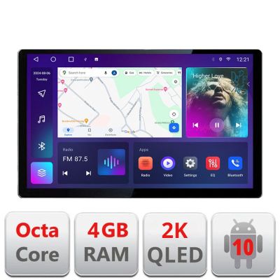 Navigatie dedicata Audi A4 B6 Quad Core N-050 Edonav ecran 13" 2K 8 si 128 Android Waze USB Navigatie 4G 360 Toslink Youtube Radio