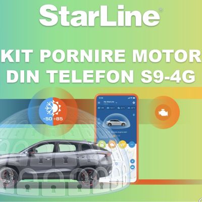 Kit pornire motor Volvo XC60 gen 2 2017-, aplicatie telefon 4G (montaj inclus) - Starline S9 v2 4G