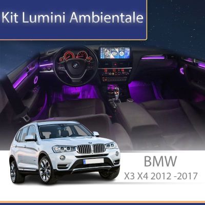 Lumini ambientale  BMW X3 X4 (F25 F26) 2012-2017 set complet control telefon sau sistem original