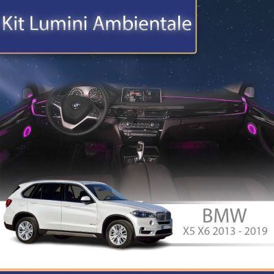 Lumini ambientale BMW X5 X6 (F15 F16) 2014-2019 set complet control telefon sau sistem original