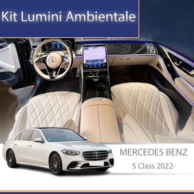 Lumini ambientale capace difuzoare Mercedes Clasa S W223 control pe sistemul original sau telefon