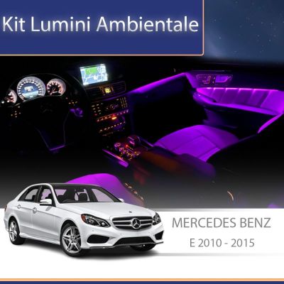 Lumini Ambientale trimuri usi picioare Mercedes E W212 CLS W218 control pe sistemul original sau telefon