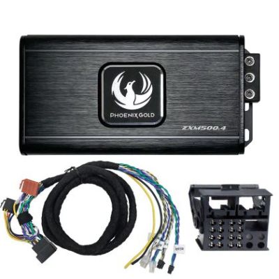 Kit PowerUp BMW Phoenix Gold ZXMPB1, 4 x 125 watts, in 2 sau 4 ohm, clasa D, 4 canale