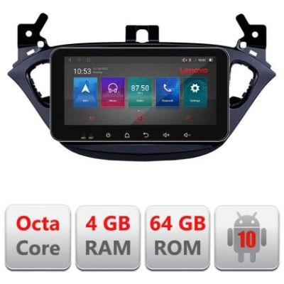 Navigatie Opel Corsa 2013-2016 I-corsa 4+64 ecran 10.33" Android Waze USB Navigatie Internet Youtube Radio