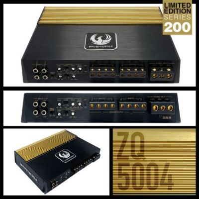 Amplificator ZQ5004 4x85W RMS 4 Ohm/ 4x130W RMS 2Ohm Class A/B Editie limitata Phoenix Gold