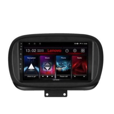 Navigatie Fiat 500 2014- Lenovo Kit-539 4+64 GB Android Waze USB Navigatie Internet Youtube Radio