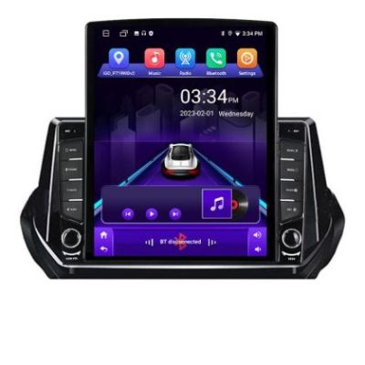 Navigatie Peugeot 2008 2020- Android radio gps internet quad core 2+32 ecran vertical 9.7" Kit-209-2020+EDT-E708