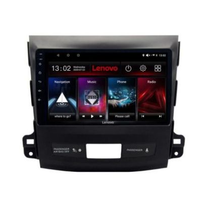 Navigatie Mitsubishi Outlander 2010 Lenovo Kit-056 8 core QLED 2K 8+256 360 Android Waze USB Navigatie Internet Youtube Radio v2