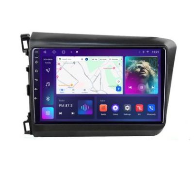 Navigatie Honda Civic 2012-2015 B-132 Android Ecran QLED octa core 4+64 carplay android auto KIT-132+EDT-E309V3