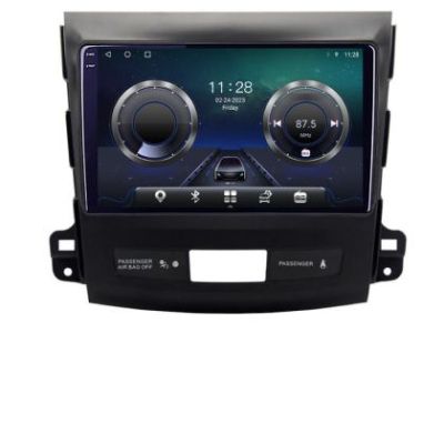 Navigatie Mitsubishi Outlander 2010 C-056 Android Octa Core Ecran 2K QLED GPS 4G 4+32GB 360 KIT-056+EDT-E409-2K