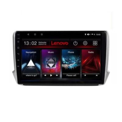 Navigatie Peugeot 208/2008 Lenovo Kit-PSA 8 core QLED 2K 8+256 360 Android Waze USB Navigatie Internet Youtube Radio