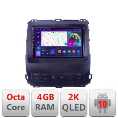 Navigatie Toyota Prado J120 2002-2009 C- j120 Android Octa Core Ecran 2K QLED GPS 4G 4+32GB 360 kit-j120+EDT-E409-2K