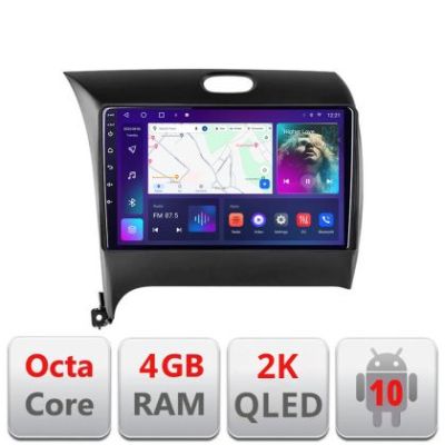 Navigatie Kia Cerato 2013-2017 C-1562 Android Octa Core Ecran 2K QLED GPS 4G 4+32GB 360 KIT-1562+EDT-E409-2K