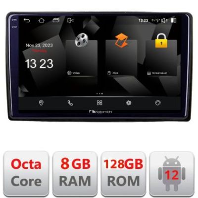 Navigatie auto cu ecran 10 inch capacitiv 2K 8GB/128GB Android12 Profesional DSP HI-RES audio output